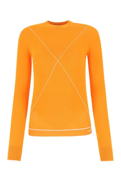 BOTTEGA VENETA ORANGE VISCOSE BLEND SWEATER