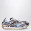 Bottega Veneta Orbit Metallic Net Runner Sneakers In Blue