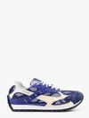 Bottega Veneta Mens Orbit Contrast-panel Woven Low-top Trainers Blue Oth In Blue