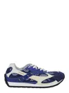 Bottega Veneta Mens Orbit Contrast-panel Woven Low-top Trainers Blue Oth