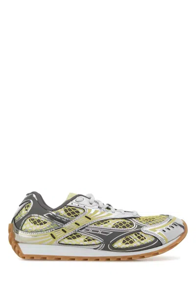 Bottega Veneta Orbit Metallic Net Runner Sneakers In Multi