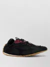 Bottega Veneta Black Fabric And Suede Orbit Flash Sneakers In Black