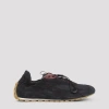 Bottega Veneta Black Fabric And Suede Orbit Flash Sneakers In Black