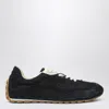 Bottega Veneta Black Suede And Nylon Orbit Flash Sneakers In Blue