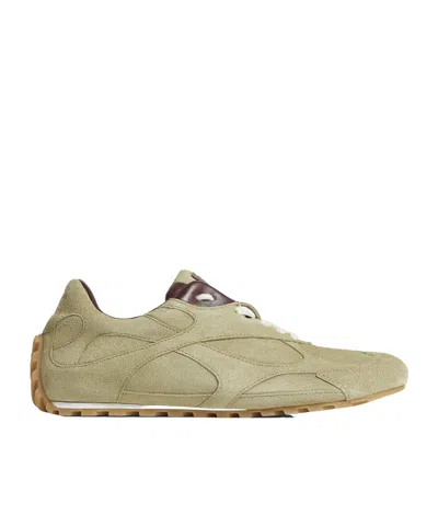 Bottega Veneta Green Lace Up Sneakers