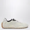 Bottega Veneta Sea Salt Suede And Nylon Orbit Flash Sneakers In Multi
