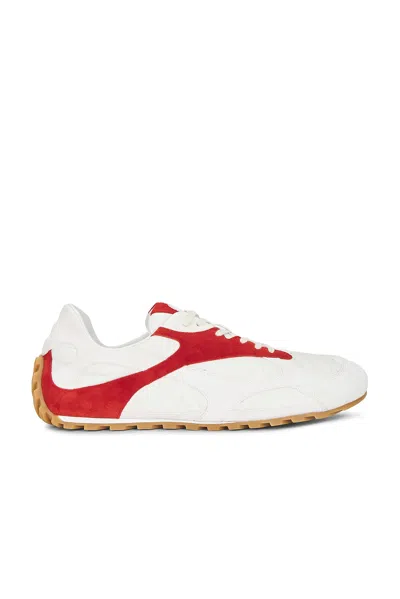 Bottega Veneta Suede-trim Orbit Flash Sneakers In White