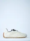 Bottega Veneta Sea Salt Suede And Nylon Orbit Flash Sneakers In Multi