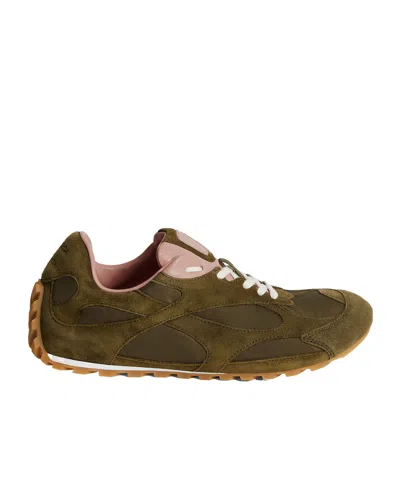 Bottega Veneta Orbit Flash Sneakers In Green