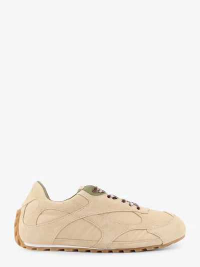 Bottega Veneta Men Orbit Flash Suede And Nylon Blend Sneakers In Neutral