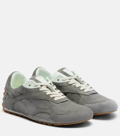 Bottega Veneta Grey Suede Orbit Sneakers