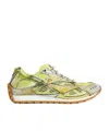 Bottega Veneta Orbit Metallic Net Runner Sneakers In Sherbert Silver