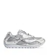 Bottega Veneta Orbit Metallic Low-top Sneakers In Silver