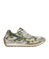 Bottega Veneta Green Sneakers With Unique Mesh Pattern And Durable Sole In Green