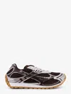 Bottega Veneta Men Fondant And Silver Technical Fabric And Mesh Orbit Sneakers In Black
