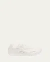 Bottega Veneta Orbit Metallic Net Runner Sneakers In 9013 White