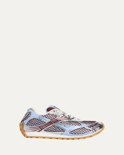 Bottega Veneta Orbit Sneakers Contrast Stitching Mesh Panels Rubber Sole In Multi