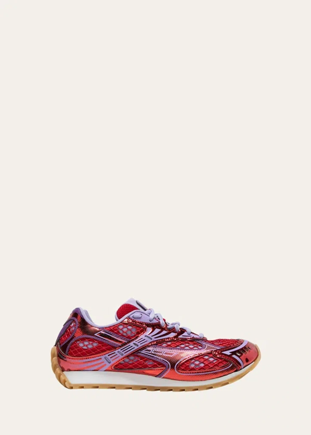 Bottega Veneta Orbit Sneaker In Vernis Wisteria | ModeSens display picture 1