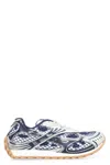 Bottega Veneta Women Orbit Low-top Sneakers In Technical Fabric In Blue