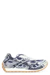 Bottega Veneta Women Orbit Low-top Sneakers In Technical Fabric In Blue