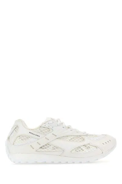 Bottega Veneta Orbit Running Sneakers In White