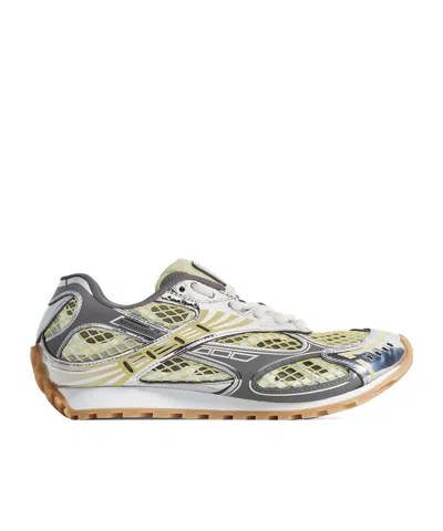 Bottega Veneta Orbit Lace-up Technical Fishnet Sneakers In Multi