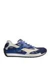 Bottega Veneta Mens Orbit Contrast-panel Woven Low-top Trainers Blue Oth In Blue