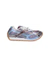 Bottega Veneta Sneaker Orbit Azul Rejilla Burdeos In Blue
