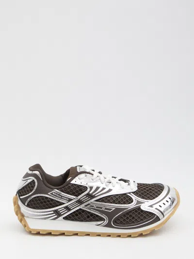 Bottega Veneta Men Two-tone Mesh And Rubber Orbit Sneakers In Multi