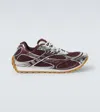 Bottega Veneta Men Fondant And Silver Technical Fabric And Mesh Orbit Sneakers In Multi