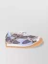 Bottega Veneta Orbit Sneakers Contrast Stitching Mesh Panels Rubber Sole In Multi