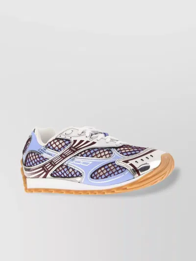 Bottega Veneta Orbit Sneakers Contrast Stitching Mesh Panels Rubber Sole In Multi