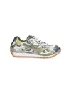 Bottega Veneta Orbit Metallic Net Runner Sneakers In Green