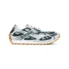Bottega Veneta Biliard Silver Orbit Polyurethane Sneakers In Silver