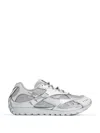 Bottega Veneta Orbit Metallic Technical Fishnet Low-top Sneakers In Metallic