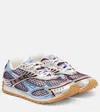 Bottega Veneta Orbit Sneakers Contrast Stitching Mesh Panels Rubber Sole In Multi
