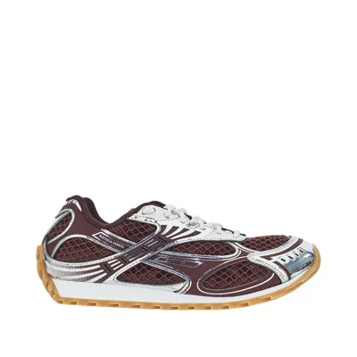 Bottega Veneta Men Fondant And Silver Technical Fabric And Mesh Orbit Sneakers In Multi