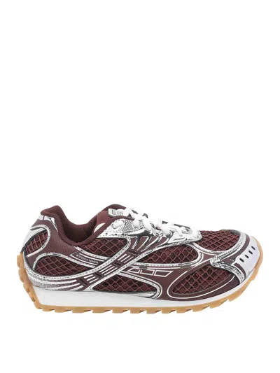 Bottega Veneta Sneakers Woman Color Red In Brown
