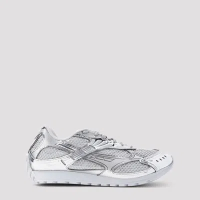 Bottega Veneta Orbit Trainers In Silver