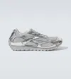 Bottega Veneta Orbit Metallic Low-top Sneakers In Silver