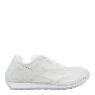 Bottega Veneta Men White Transparent Rubber Orbit Sneakers In Multi