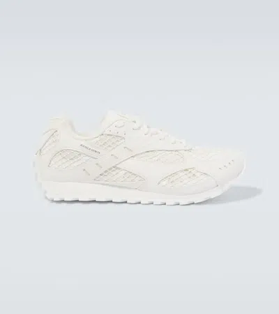Bottega Veneta Orbit Running Sneakers In White