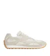Bottega Veneta Orbit Suede, Leather, Mesh And Fishnet Sneakers In White