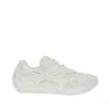 Bottega Veneta Orbit Metallic Net Runner Sneakers In White