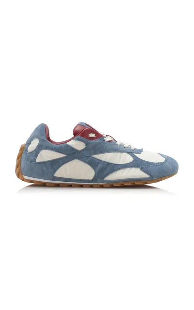 BOTTEGA VENETA ORBIT SUEDE AND MESH SNEAKERS