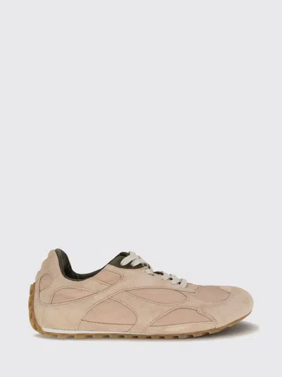 Bottega Veneta Orbit Suede And Nylon Sneakers With Notched Sole In Multi