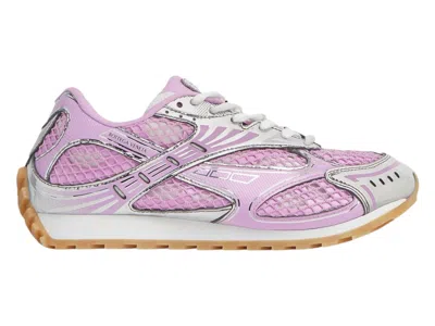 Pre-owned Bottega Veneta Orbit (women's) Sneakers In Gloss/silver