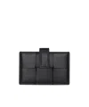 Bottega Veneta Organ Folding Card Bag In Black