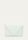 Bottega Veneta Origami Envelope Pouch Bag On Chain In Glacier-gold