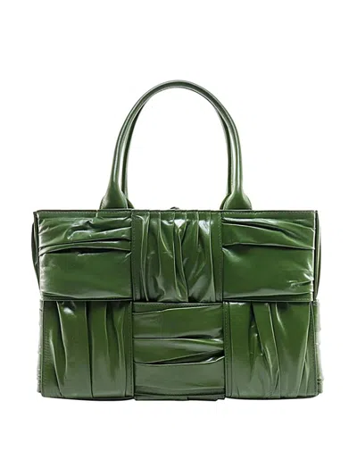 Bottega Veneta Small Bow Tote Bag In Green